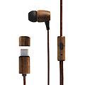 auricolari con microfono eco wood jack 3. 5 mm