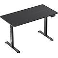 tavolo da scrivania manager regolabile in altezza con motore 120x60 cm nero