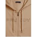 felpa da donna con zip cappuccio e banda logata humus donna extra small