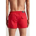 costume boxer mare tinta unita modello corto uomo rosso taglia xl