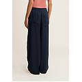 pantaloni wide leg in twill di lyocell dark sapphire direct dyed donna small