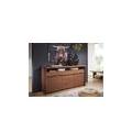 credenza in legno di acacia 191x45x96 marrone laccato pure acacia #202