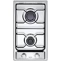 piano cottura a gas 2 fornelli 30 cm da incasso acciaio inox domino