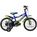 bici da bambino mtb vortex 14 blu/verde/nero