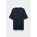 t-shirt over in cotone interlock uomo blu taglia m