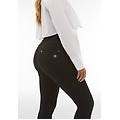 pantaloni n. o. w. skinny vita media lunghezza 7/8 in jersey nero donna xxs