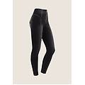 jeggings wr. up 7/8 con cucitura centrale e vita alta jeans nero-cuciture in tono donna medium
