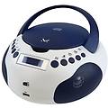 ah 265 dab wb lettore cd audio-mp3 digitale portatile con radio dab dab fm colore blu bianco
