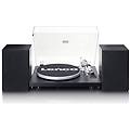 ls-500ok giradischi hi-fi con bluetooth con altoparlanti esterni 2 x 30w rms mobile in mdf nero