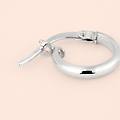 orecchini a cerchio toujours oro bianco collezione toujours oro bianco