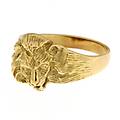 anello uomo oro giallo testa di leone gl101774