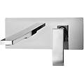 miscelatore per lavabo ad incasso con bocca l. 200 mm serie level les105cr cromato ottone