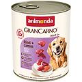 grancarno original 12 x 800 g adult manzo & agnello
