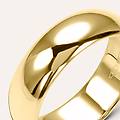 fede mantovana leggera 6 mm oro giallo collezione fede leggera 750/1000 oro giallo
