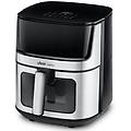 friggitrice ad aria heron con finestra 8l 1500w acciaio inossidabile/nero