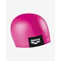cuffia da nuoto logo moulded rosa