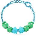 - bracciale colours in alluminio silicone cristalli sabz184
