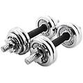 - trade shop coppia manubri dumbbell componibili tot 10 kg pesi palestra fitness bodybuilding