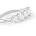 anello riviere firmamenti oro bianco diamante collezione firmamenti misura 54 oro bianco