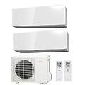 climatizzatore condizionatore dual split parete inverter serie kg 7000+9000 btu con aoyg14kbta2 7+9
