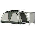 tenda da campeggio 4 posti con zona notte e giorno verde