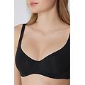 reggiseno balconcino in cotone organico paris donna nero tamaño 3c