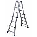 briko blu 2x8 gradini 4 mt scala in alluminio telescopica