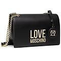 - borsa donna love a spalla / tracolla ecopelle nero / gold b22mo42 jc4099 media