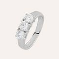 anello trilogy diamade oro bianco diamante lab-grown collezione diamade misura 52 oro bianco