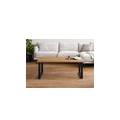 tavolino da salotto in legno di quercia selvatica 120x65x45 oliato naturale lindau #02