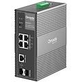 switch di rete gestito gigabit ethernet poe 4 porte rj-45 nero