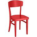 sedia in legno visto 41. 5x47. 5x84 cm (lxpxh) rosso 2 pz. / pacco