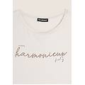 t-shirt donna in jersey viscosa scritta composta da borchie white sand donna xxs