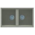 lavello 2 vasche (86x51cm) best 450 tortora opaco lgb45043
