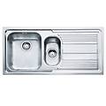 lavello 1 vasca e mezza (100x50cm) lll 651 logica line inox dekor 101 0086 252