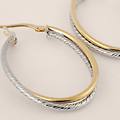 orecchini a cerchio toujours oro bicolore collezione toujours bicolore
