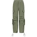 pantaloni cargo con doppie tasche e coulisse intermedia