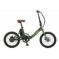 volt – bicicletta elettrica pieghevole 20 alluminio. verde