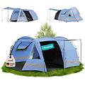 tenda campeggio familiare kambo 4 persone outdoor 1x cabine tunnel