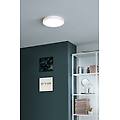plafoniera led bagno e garage moderno fueva-z bianco ø 28. 5 cm luce con 3 temperature di