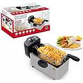 - trade shop friggitrice elettrica professionale acciaio inox 3 litri 2000w royalty line