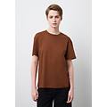 - t-shirt in puro cotone marrone regular fit donna marrone scuro taglia xs