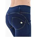 jeggings push up wr. up 7/8 superskinny a vita media dark jeans-yellow seam donna xxs