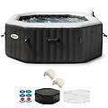 ottagonale jet & bubble deluxe 28458ex &oslash;201x71 cm piscina idromassaggio spa