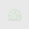 cappello in interlock da neonato bianco taglia tu