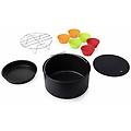 - accessori per friggitrice ad aria 10 pz 3 2l metallo silicone