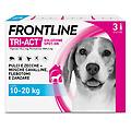 frontline tri-act x3 antiparassitario per cani contro parassiti e insetti volant