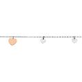 bracciale silver collection argento bicolore bianco / rosa collezione silver collection bicolore