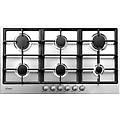 pg960-1sxgh piano cottura a gas 6 zone griglie in ghisa 90 cm acciaio inox