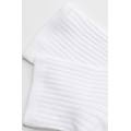 calze corte a coste donna bianco 39-41